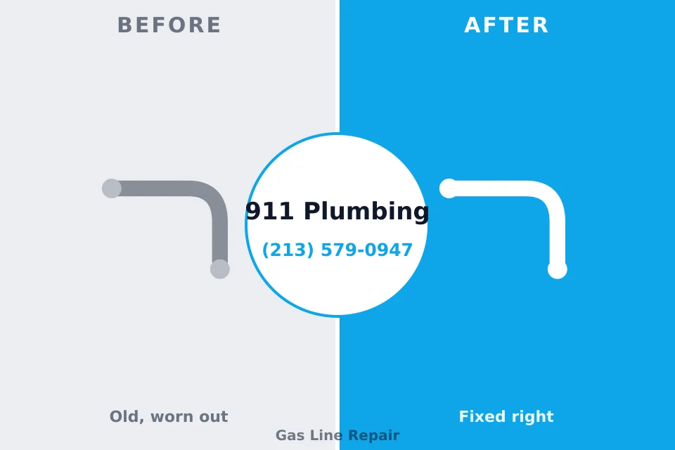Before and after: plumbing repair Granville, WV